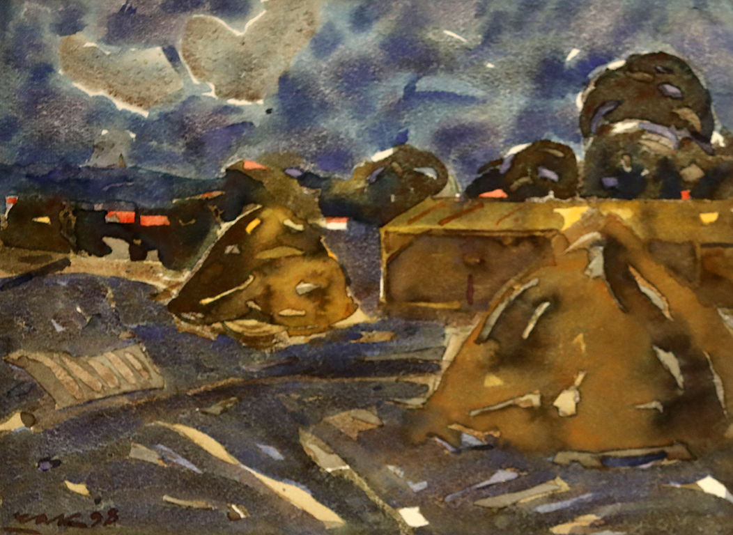 <p>Васил Чакъров - ЧАК (1934 - 2018). Нощ в градините.</p>