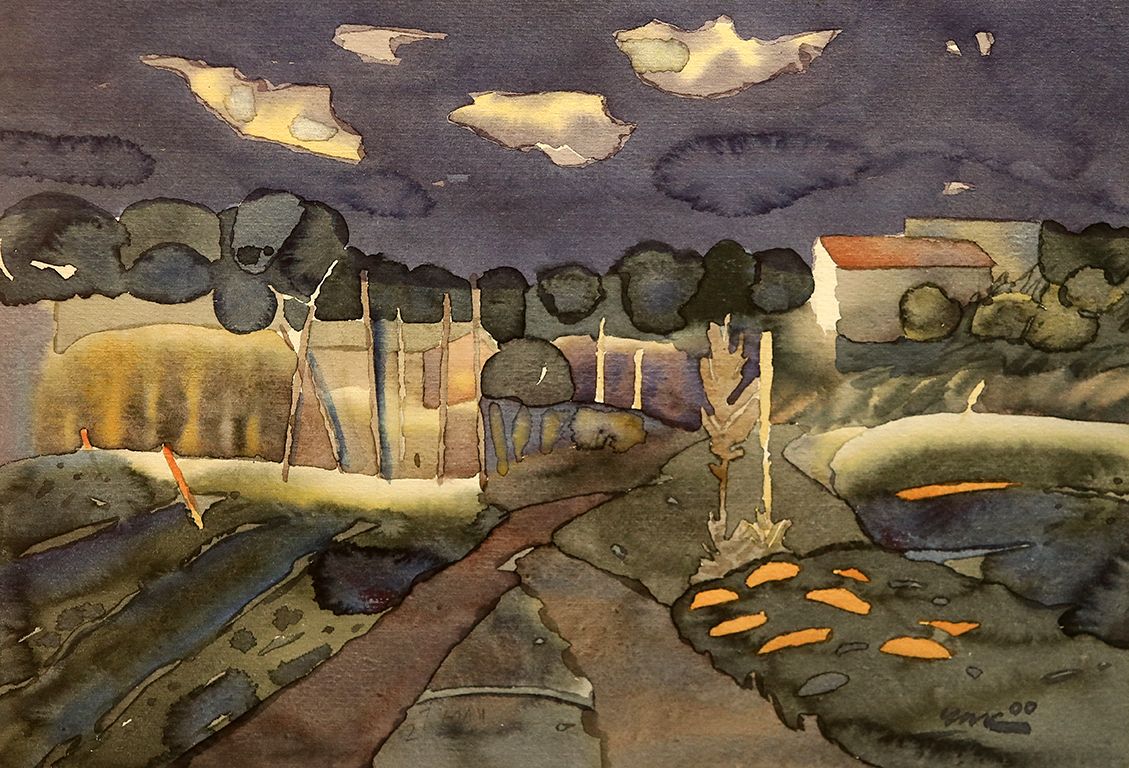 <p>Васил Чакъров - ЧАК (1934 - 2018). Нощ в градините.</p>