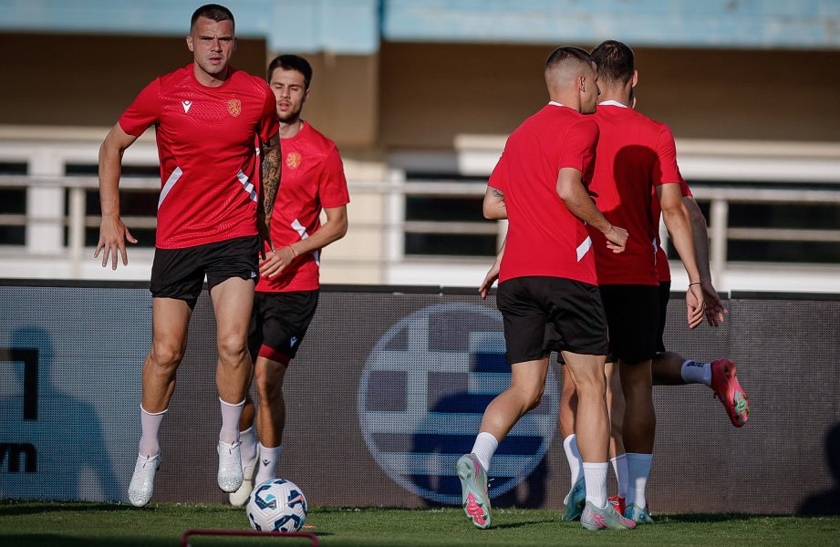 Тренировка на националния отбор по футбол1