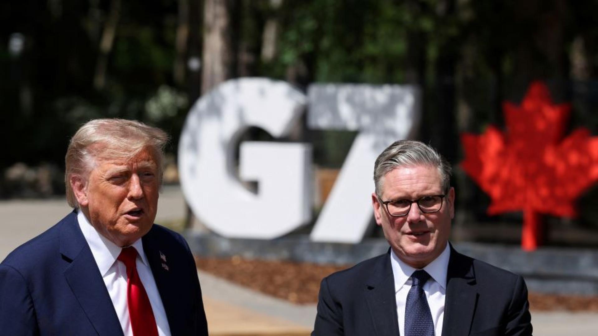 Президентът на САЩ Доналд Тръмп и британският премиер Киър Стармър