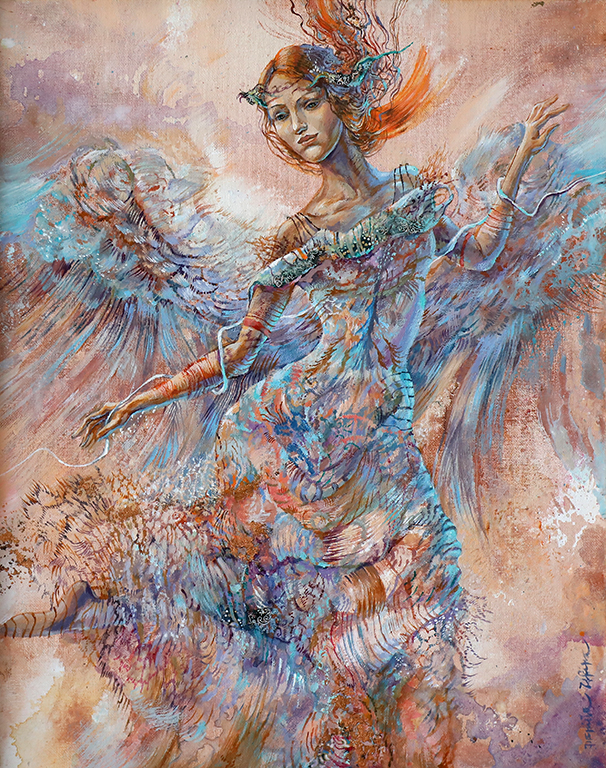 <p>Най важното за авторката е деликатната връзка между цветове, форми и светлина.</p>