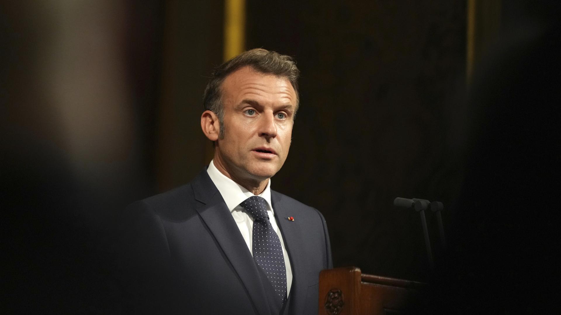 Френският президент Еманюел Макрон заяви че целта на разговорите във