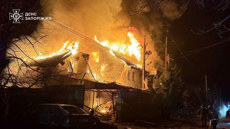 Русия удари Запорожка област, има ранени