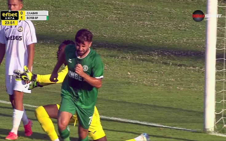 Славия - Ботев Враца 0:2 /първо полувреме/