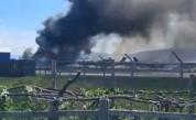Пожар избухна след самолетна катастрофа в САЩ, има ранени
