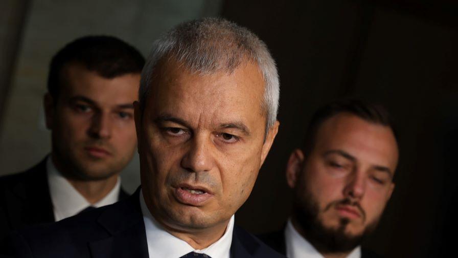 Костадинов призова ПП-ДБ, МЕЧ и АПС да подпишат вота им на недоверие
