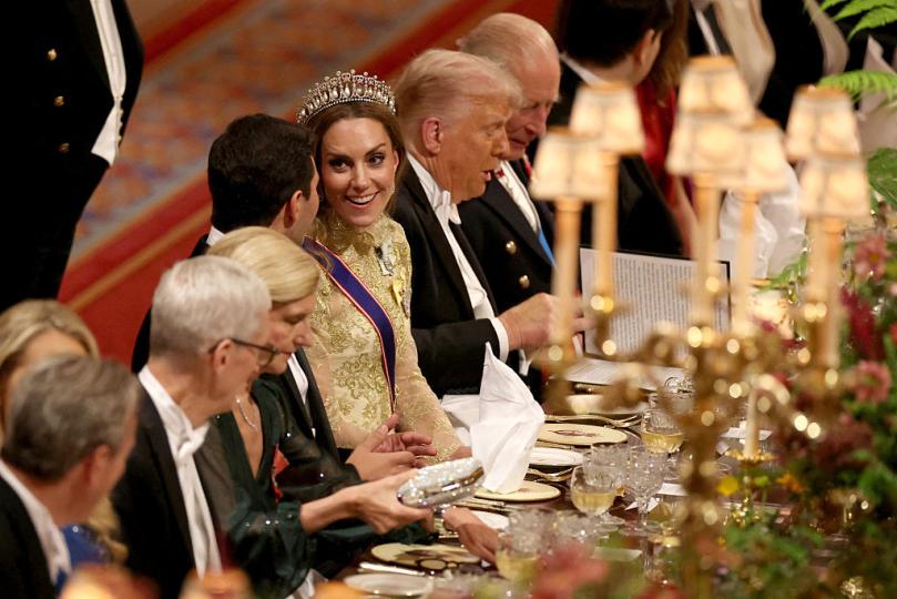 Принцесата на Уелс с диадемата на Даяна пред Тръмп (СНИМКИ) - снимка 5