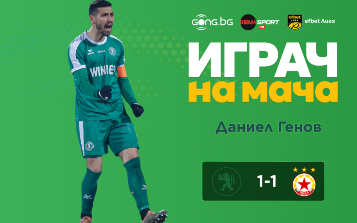 Ето кой е Играч на мача след Ботев Враца - ЦСКА