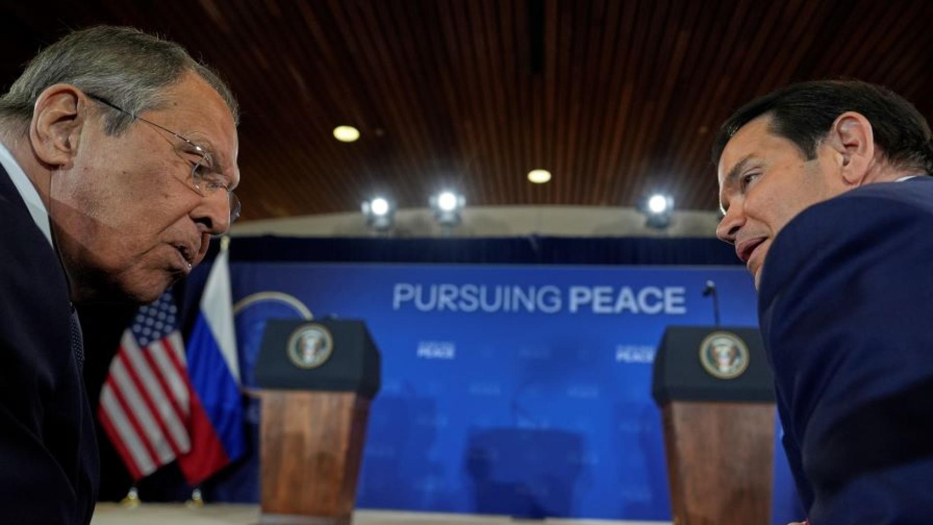 Държавният секретар на САЩ Марко Рубио и руският външен министър