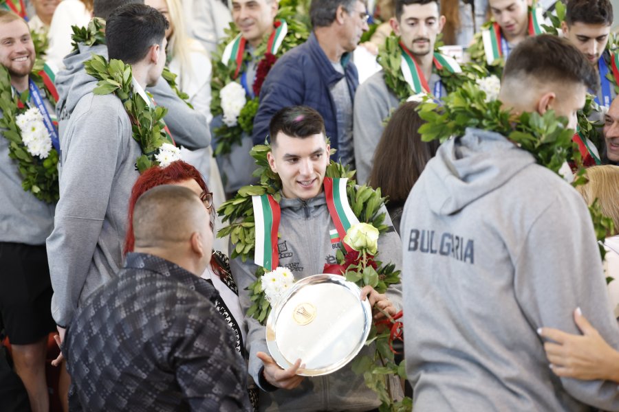 Посрещане на световните вицешампиони1