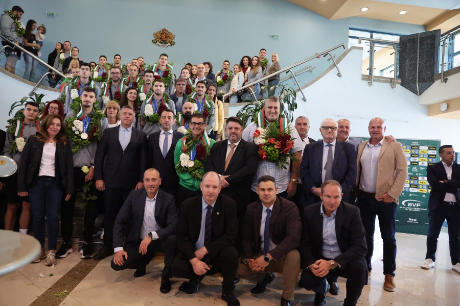 Посрещане на световните вицешампиони1