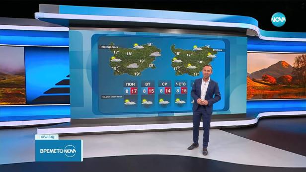 Прогноза за времето (12.10.2025 - обедна емисия)