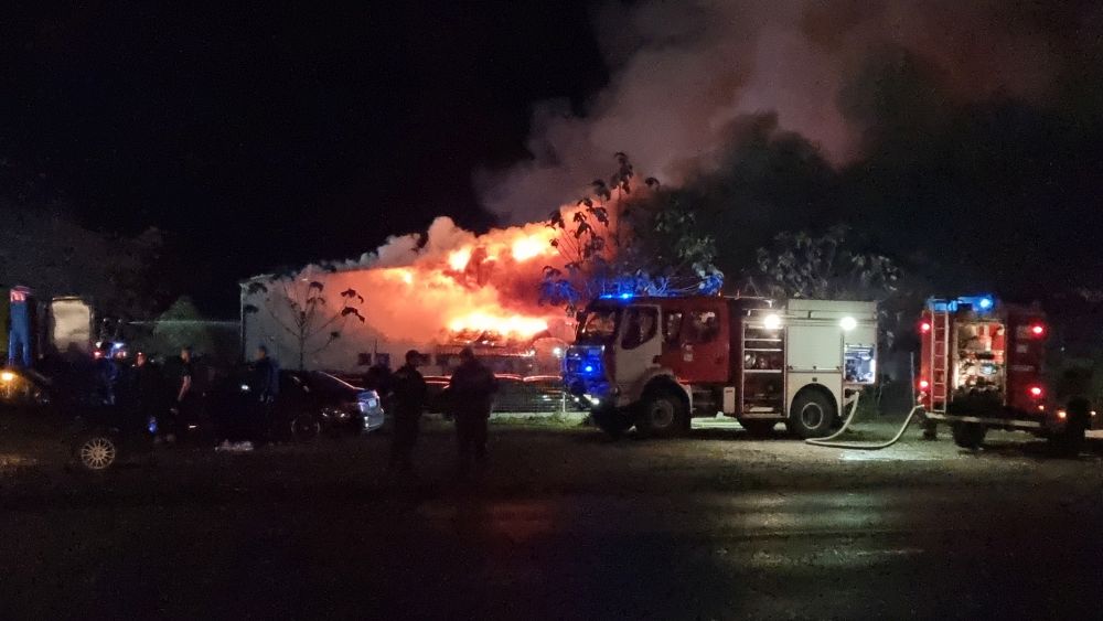 Автоморга се запали в Сливен