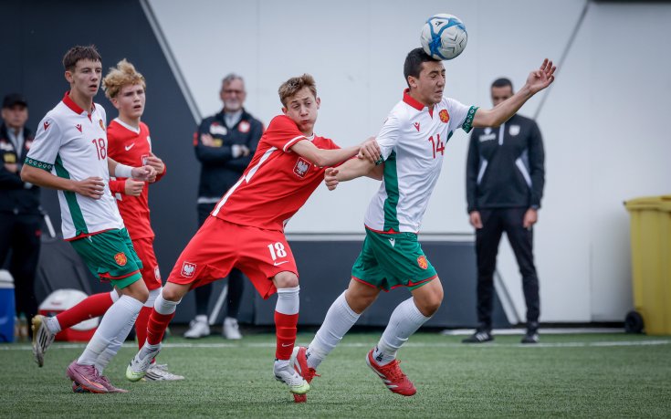 България U15 загуби от Полша в последния си мач от Турнира за развитие на УЕФА