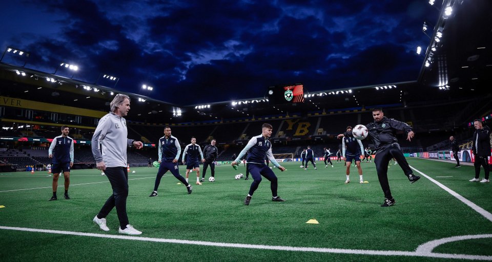 Тренировка на Лудогорец в Берн преди мача с Йънг Бойс1