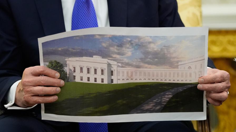 <p><span style="color:#ff0000;"><strong>$250 млн.</strong></span> ще струва балната зала на Тръмп в Белия дом</p>