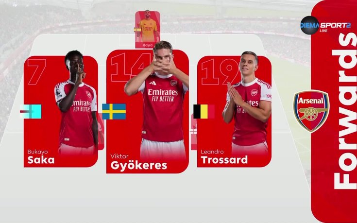 Арсенал - Кристъл Палас /състави/