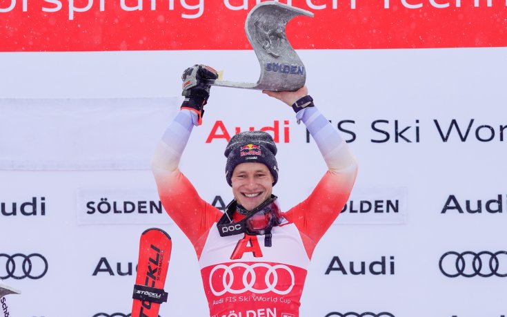 Фантастичен Одермат триумфира в първия гигантски слалом за сезона