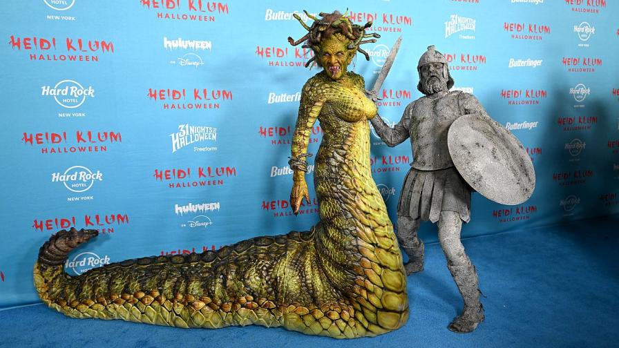 Хайди Клум и съпругът ѝ на Хелоуин