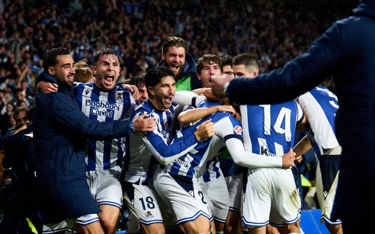 Реал Сосиедад спечели баското дерби с Атлетик Билбао след късна драма и голово шоу