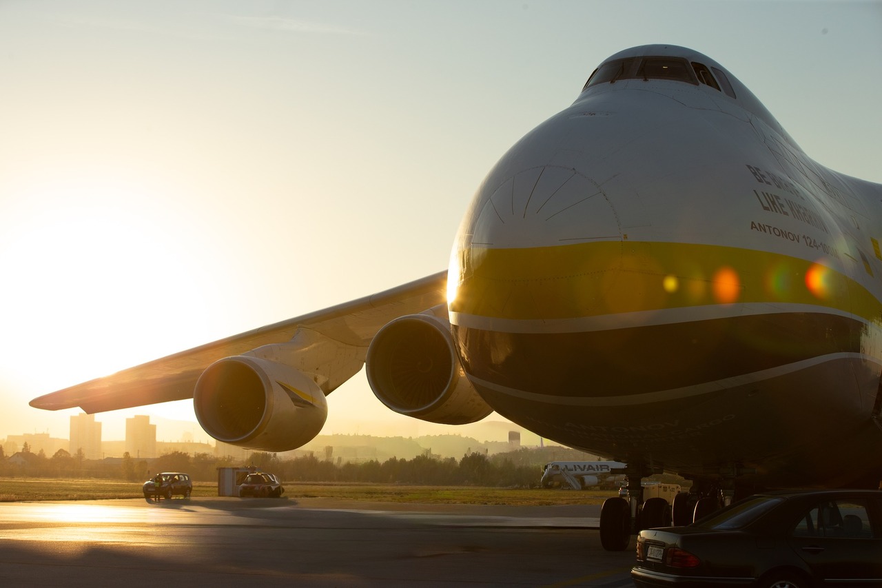 <p>Гигантът Ан-124 &quot;Руслан&quot; кацна в София.</p>