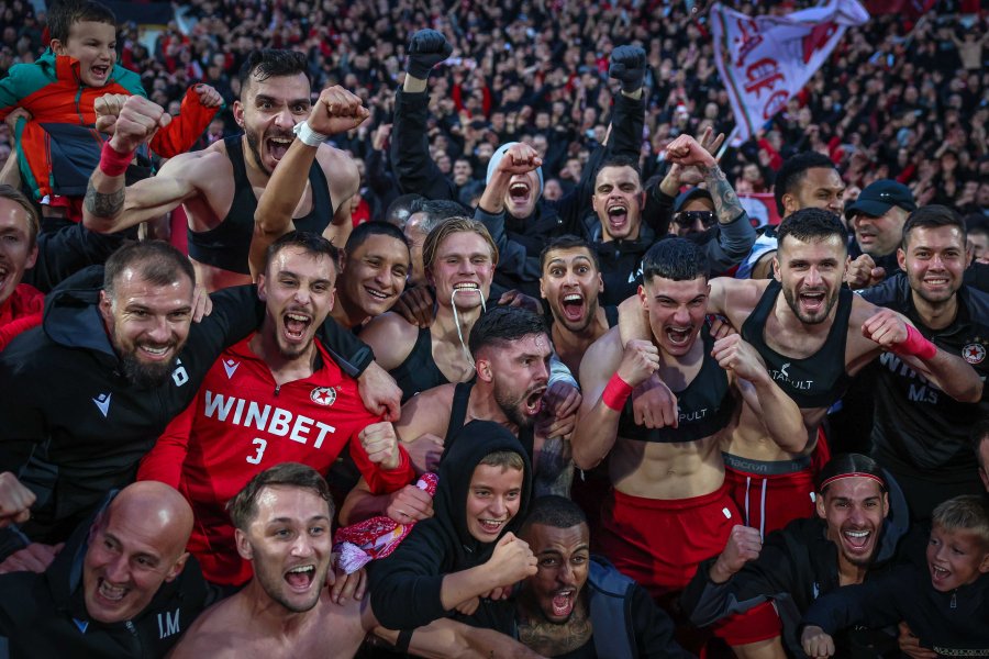 Радостта на ЦСКА след победата над Левски1