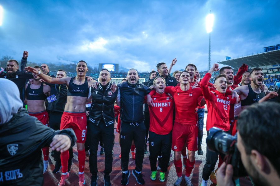 Радостта на ЦСКА след победата над Левски1