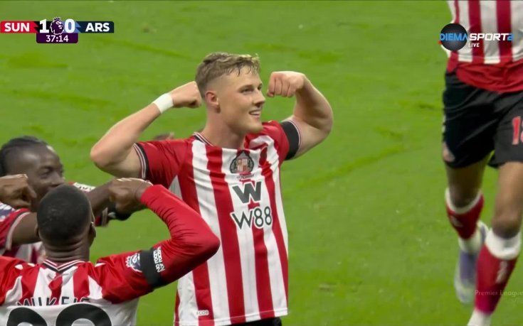 Даниъл Балърд изведе Съндърланд напред в резултата срещу Арсенал