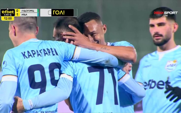 Ивелин Попов откри за Арда срещу Лудогорец