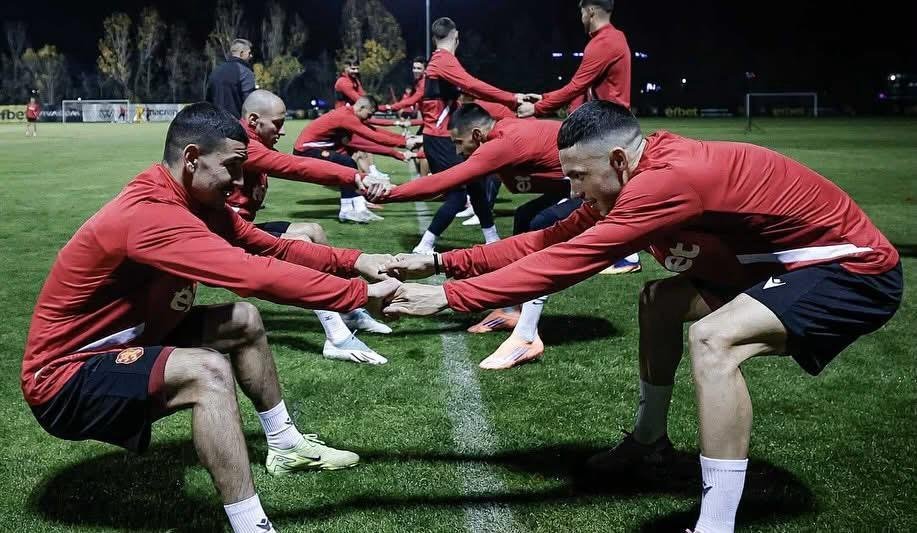 Тренировка на българския национален отбор по футбол1