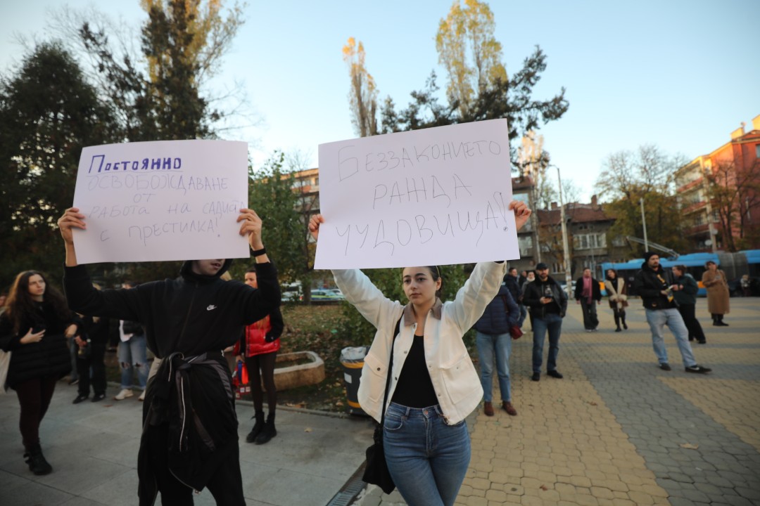 <p>Протест срещу насилието над животни се проведе пред ВМА. Протестът е организиран от &quot;Приятели на Мечо&quot; и &quot;Невидими животни&quot;. Повод за недоволството е прегазването на кучето Мая в София. Протестиращите искат &quot;Справедливост за Мая&quot;. Протестиращите настояват ВМА да уволни доктор Ненад Цоневски, който беше заснет да минава с автомобил през кучето пред гараж в квартал &quot;Разсадника&quot;.</p>