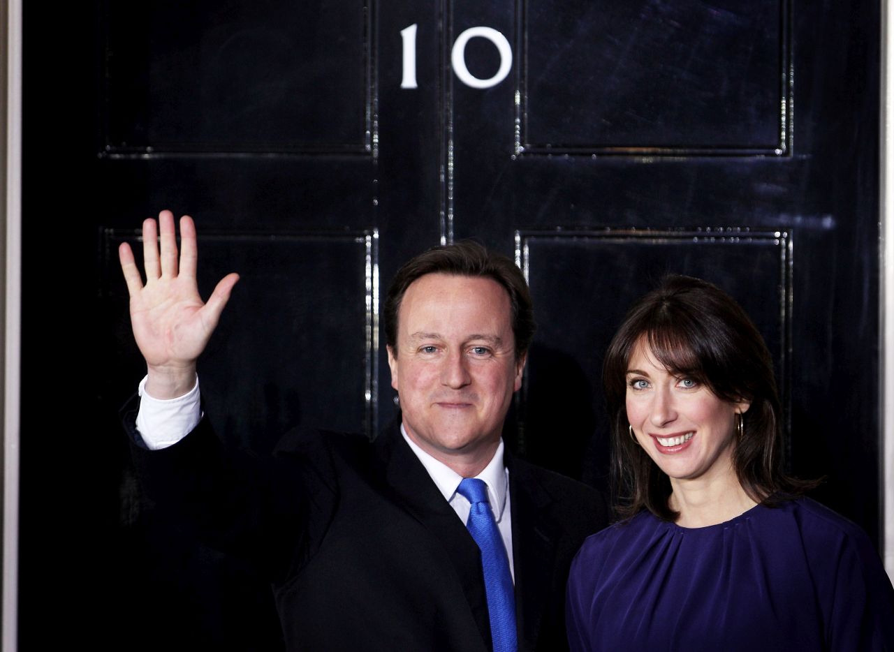 <p>Дейвид и Саманта Камерън - 11 май 2010 година&nbsp;</p>