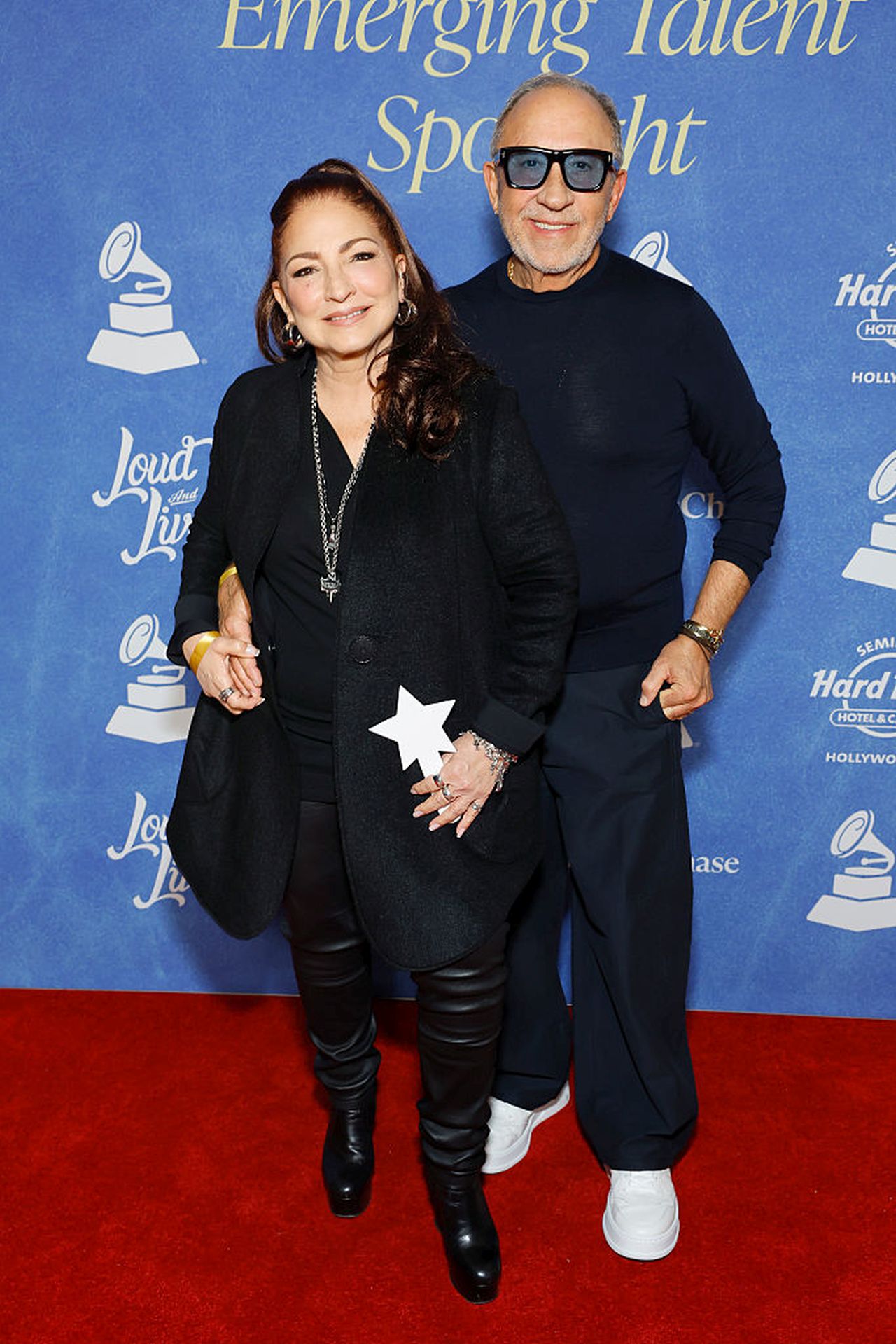 <p>Глория и Емилио Естефан</p>