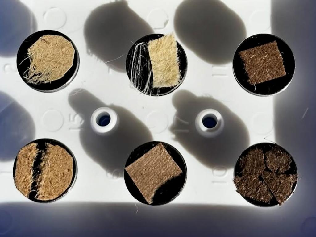 Украинец прави хартия от паднали листа