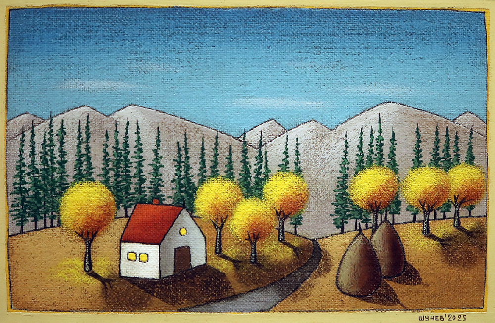 <p>Островът &bdquo;Св. Стефан&ldquo; в Черна гора го продължава, а погледът към Атон и към тосканските дървета създава следващите произведения.</p>