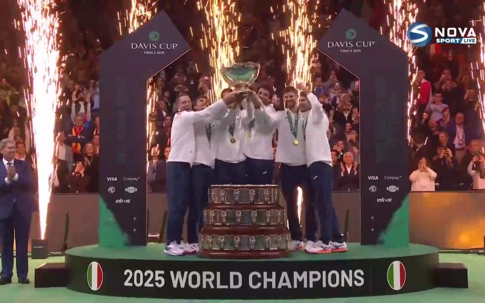Италия триумфира в Купа Дейвис (видео)