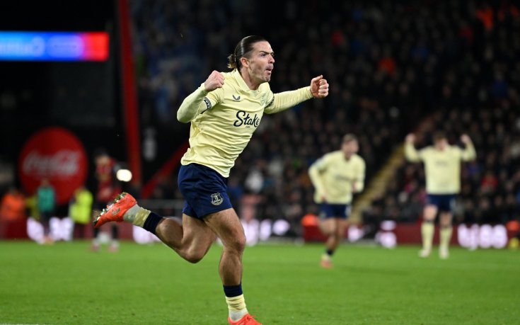 Джак Грийлиш герой за Евертън в Южна Англия