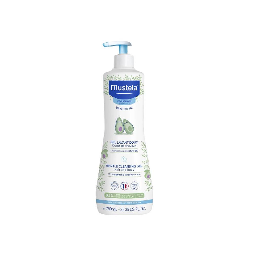 MUSTELA Нежен измиващ гел за коса и тяло за бебета и деца