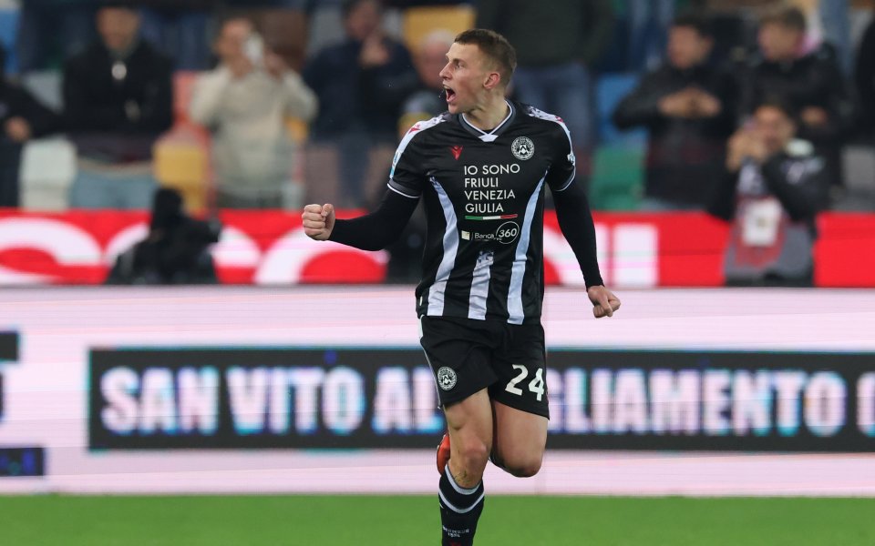 Якуб Пьотровски с първи гол за Удинезе