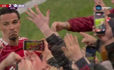 Екитике с втори гол за Ливърпул срещу Брайтън, Салах с асистенция