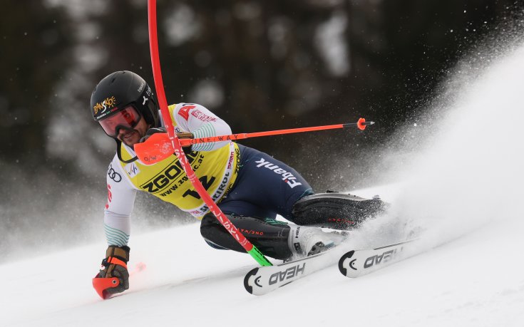 Алберт Попов завърши 23-и в слалома в Алта Бадия