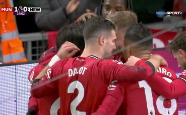 Юнайтед поведе на Нюкасъл с брилянтен гол на Доргу