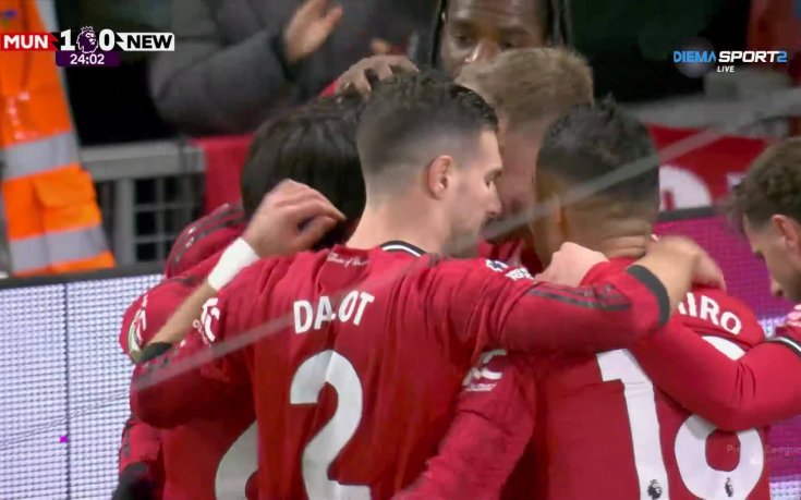 Юнайтед поведе на Нюкасъл с брилянтен гол на Доргу