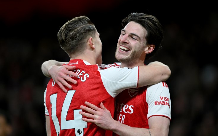 В СНИМКИ: Трудната, но ценна победа на Арсенал срещу Брайтън