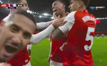 Габриел даде преднина на Арсенал срещу Астън Вила