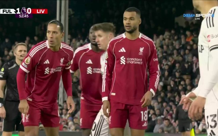 Гредата спря Ливърпул в началото на втората част