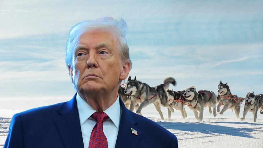 <p>Тръмп: Отбраната на Гренландия са две кучешки шейни</p>