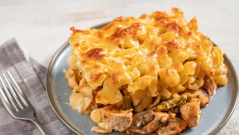 Ньоки с пилешко месо на фурна