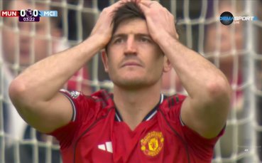 Късмет за Ман Сити - Магуайър нацели гредата на Донарума (видео)