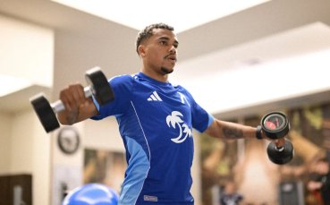 Левски тренира във фитнеса